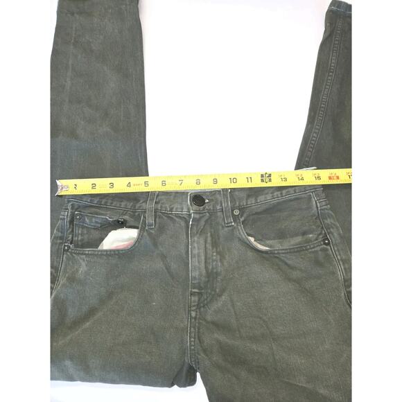 Burberry Brit Denim Jeans Mens Size 30 X 32 Straight Leg Olive Green Pockets EUC - Picture 11 of 16
